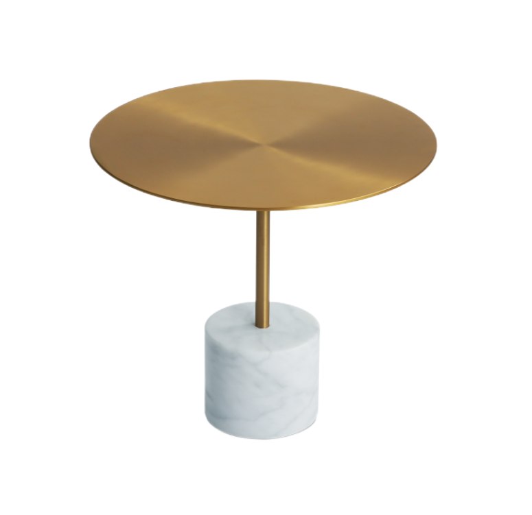 Creative Marble Cylindrical Side Table