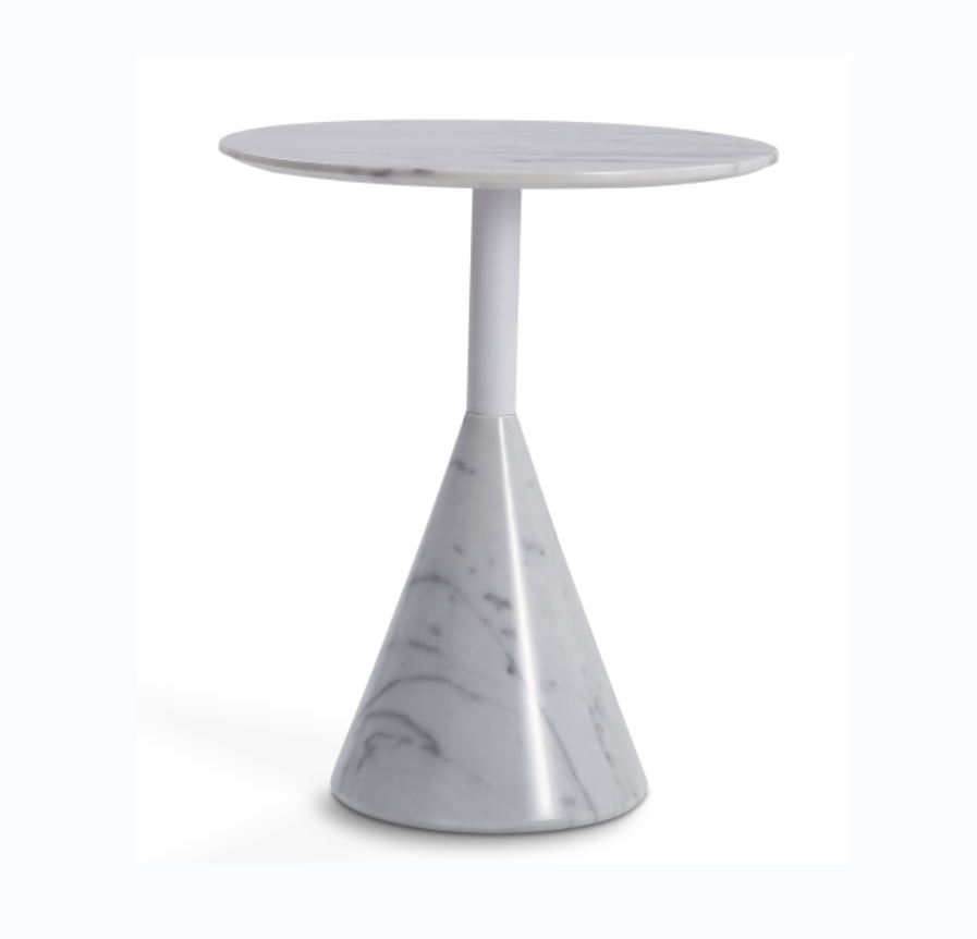 Carbon Steel Marble Side Table