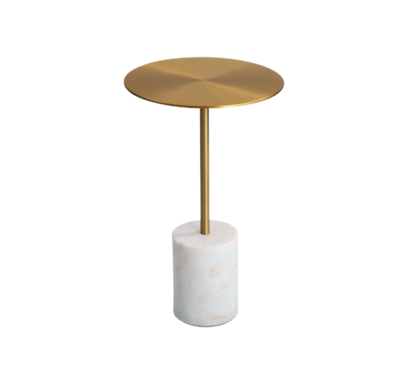 Creative Marble Cylindrical Side Table