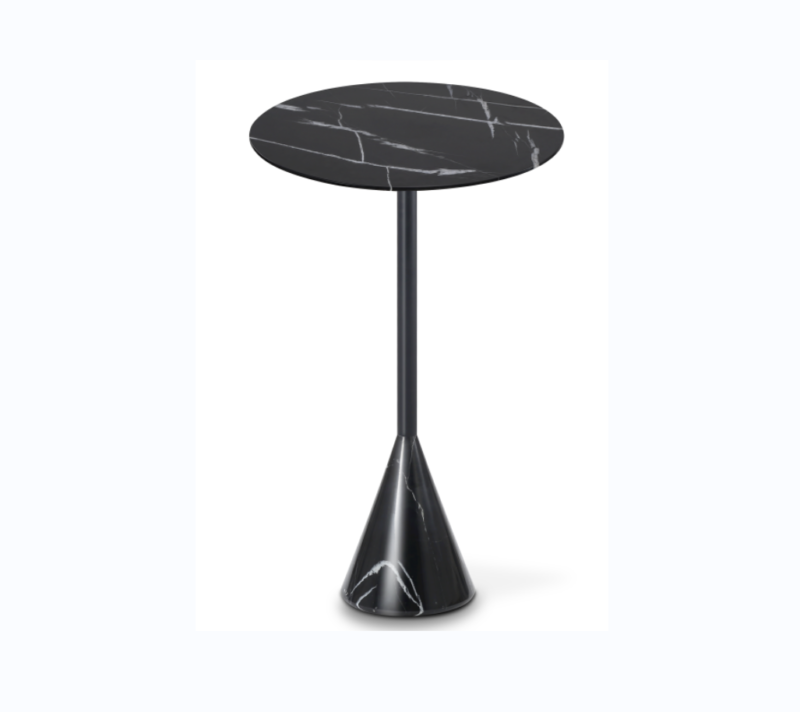 Carbon Steel Marble Side Table