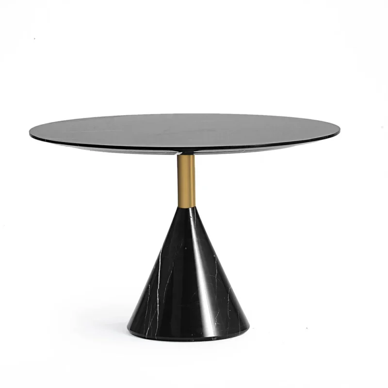 Carbon Steel Marble Side Table