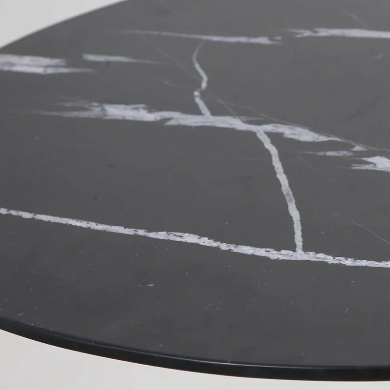 Carbon Steel Marble Side Table