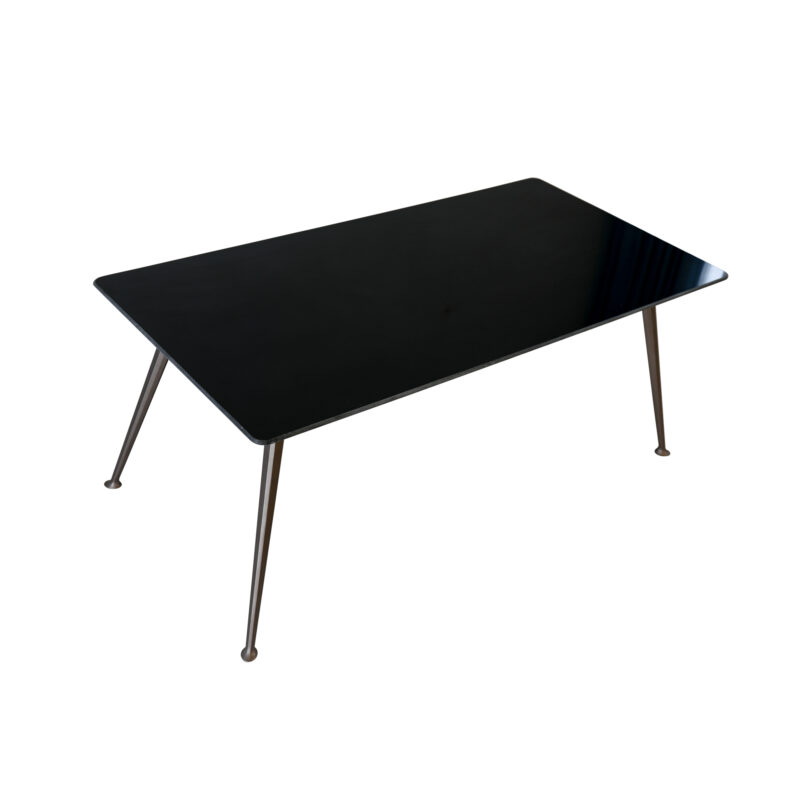 Oblong Concrete Carbon Steel Dining Table