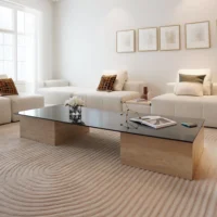 Stylish Travertine Coffee Table