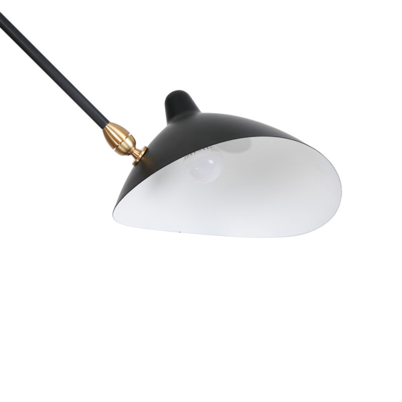 Serge Mouille Three-Arm Minimalism Ceiling Lamp