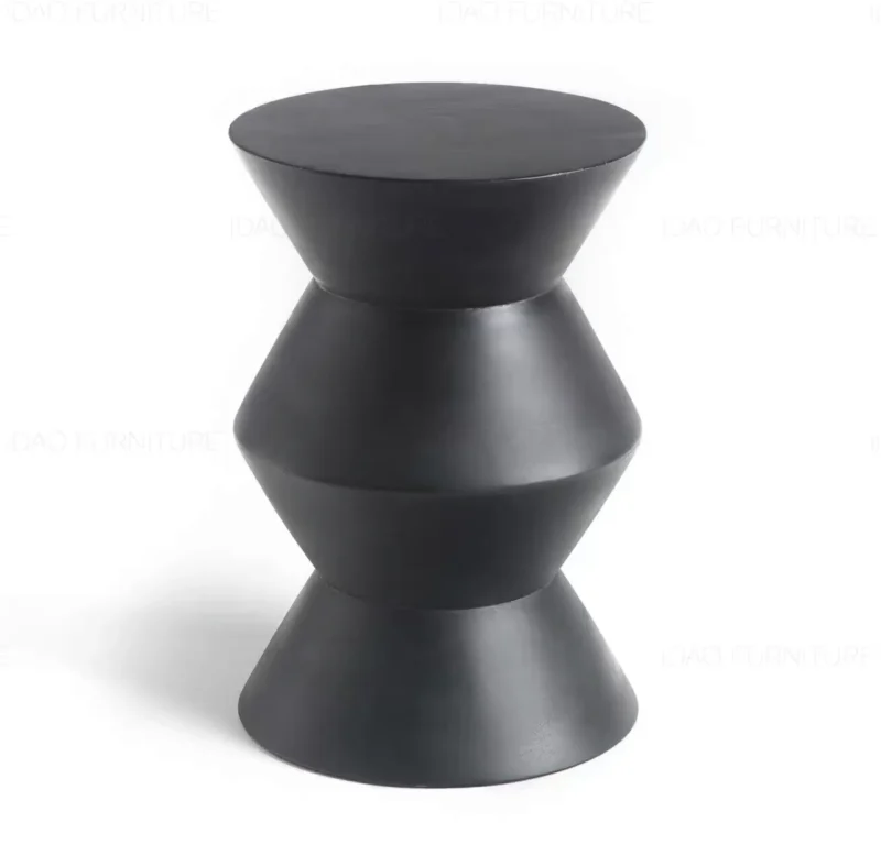 Magnesium Oxide Black Side Table 2024-3