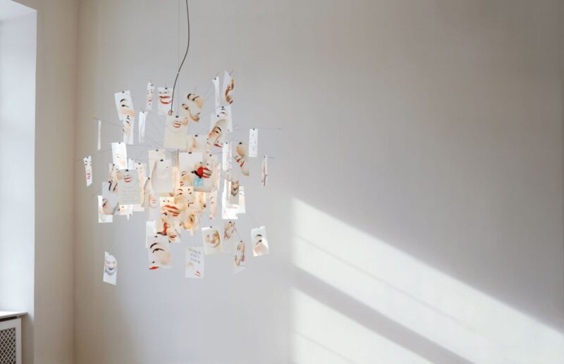 Photographic Paper Ceiling Lamp