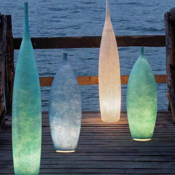 Modern Bottle Resin Acrylic Floor Lamp