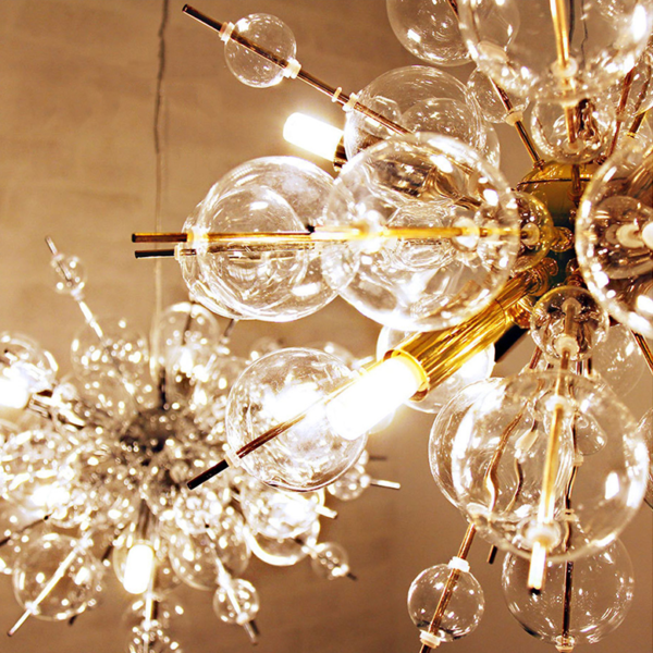 Hardware Glass Bubble Ceiling Lamp